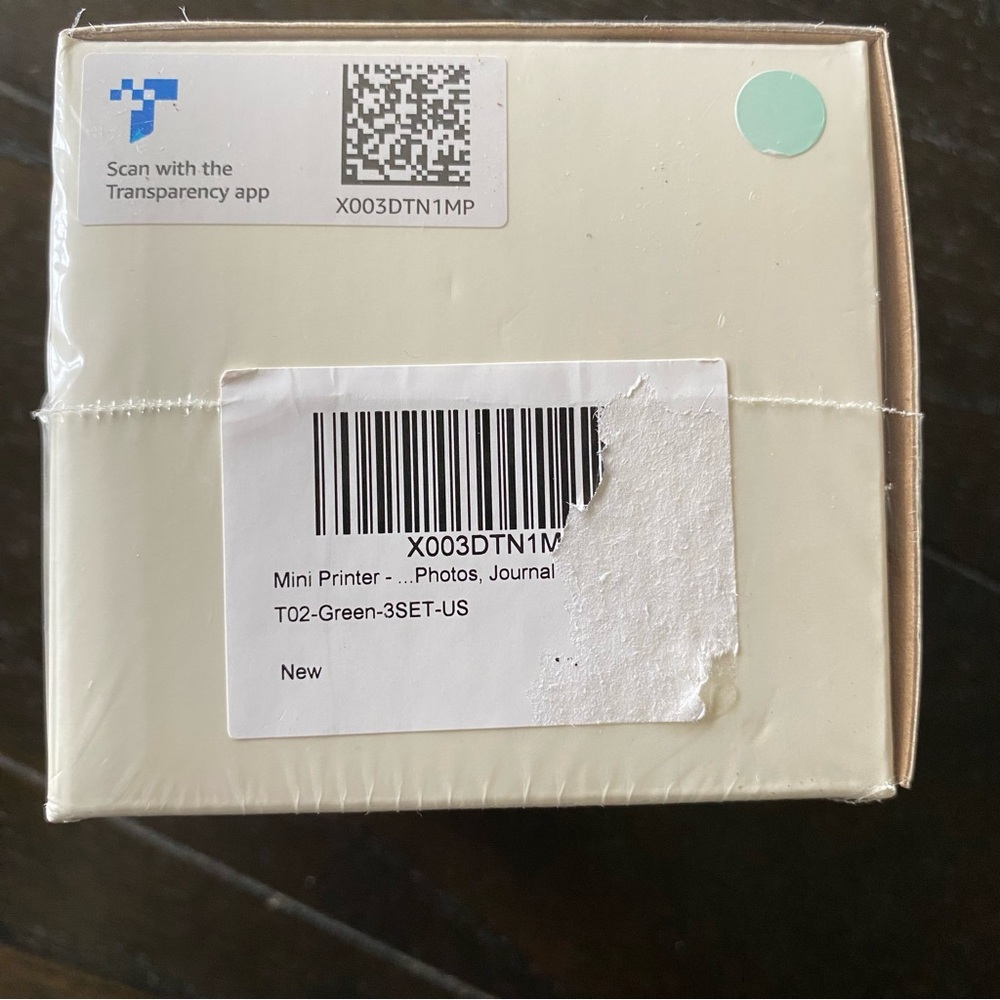 NIB Phomemo Mini Sticker Label Printer Green T02 - Picture 6 of 6
